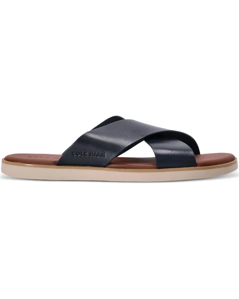 COLE HAAN Pantoletten mit überkreuzten Riemen - Blau Blau