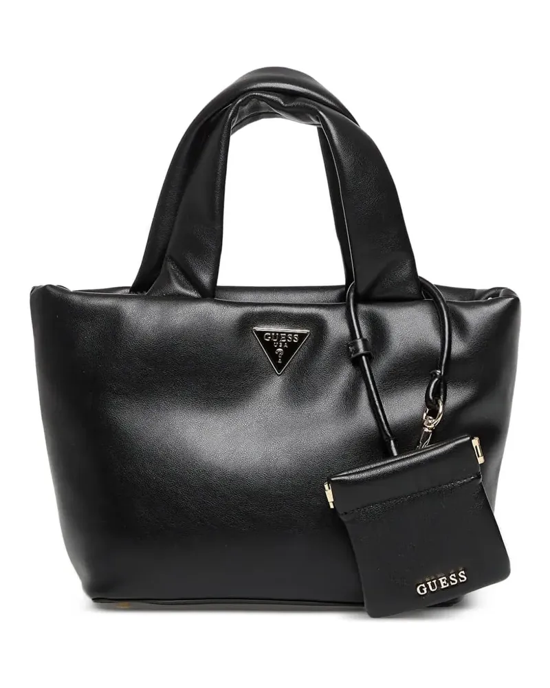 Guess Sunetra Tote Bag mit Logo-Schild - Schwarz Schwarz