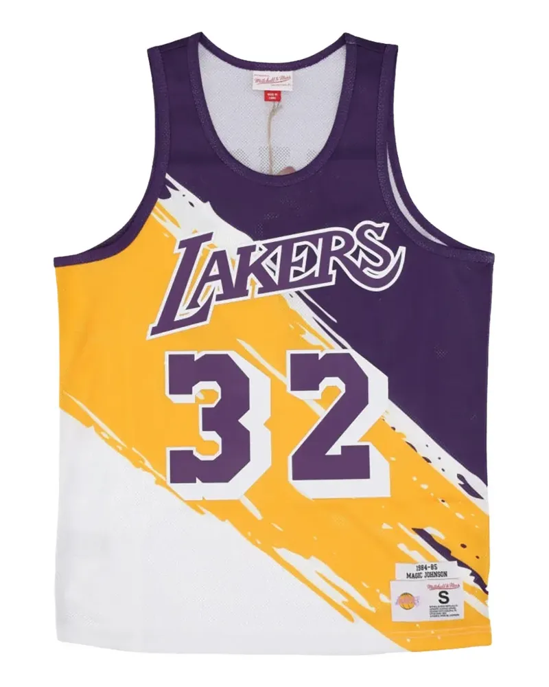 Mitchell & Ness Lakers Magic Johnson Tanktop mit Pinselstrich - Violett Violett