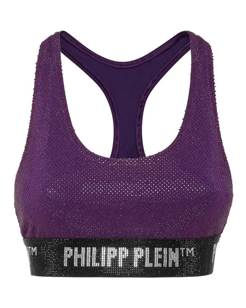 Philipp Plein BH mit Strass - Violett Violett