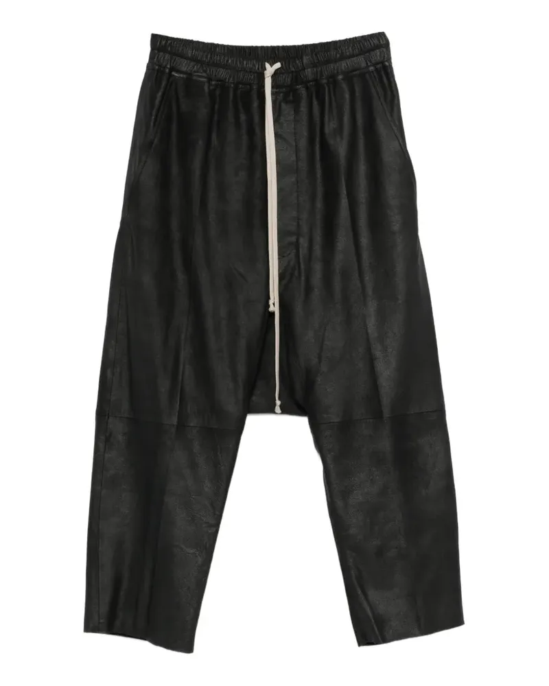 Rick Owens drawstring cropped trousers - Schwarz Schwarz
