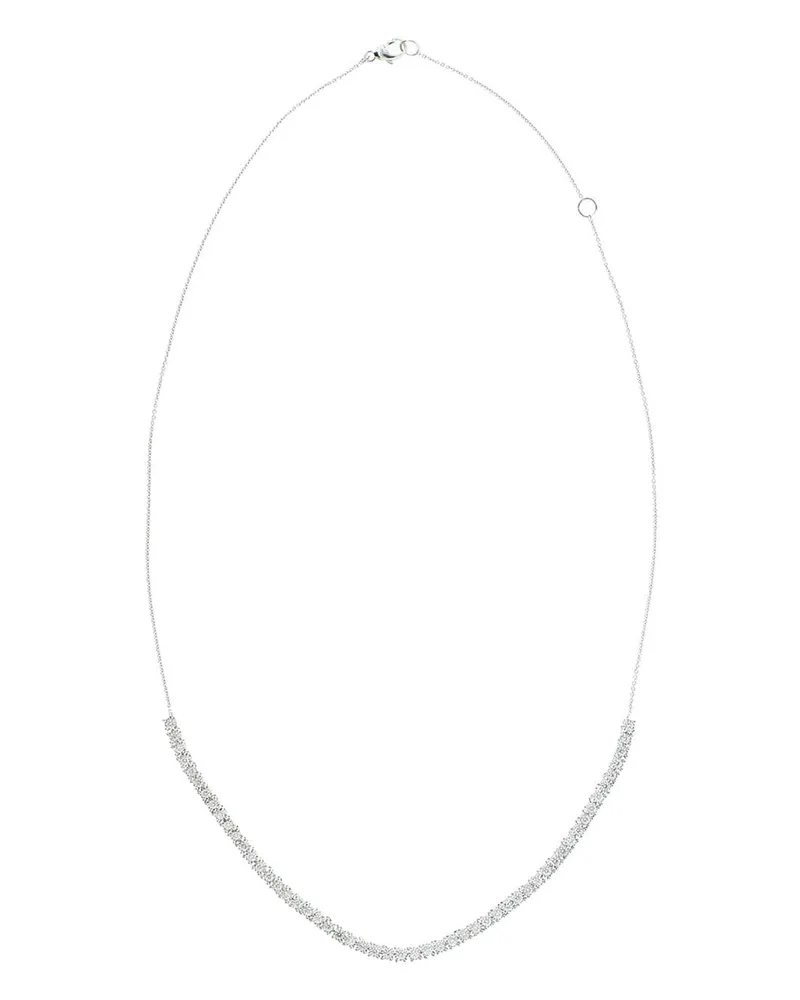 Dana Rebecca Designs Ava Bea Halskette aus 14kt Weißgold mit Diamanten - Silber Silber