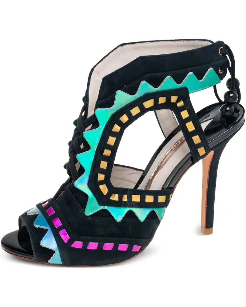 Sophia Webster Pre-owned Riko Sandalen mit Cut-Out 105mm - Schwarz Schwarz