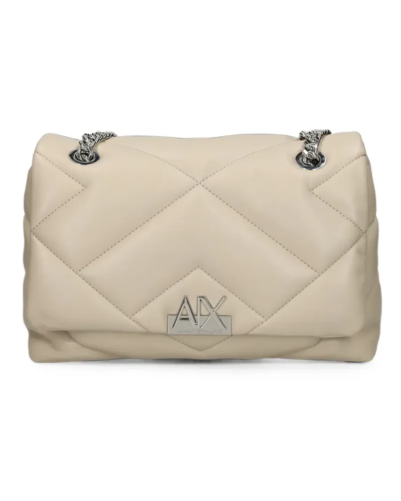 Armani Exchange Gesteppte Schultertasche - Nude Nude