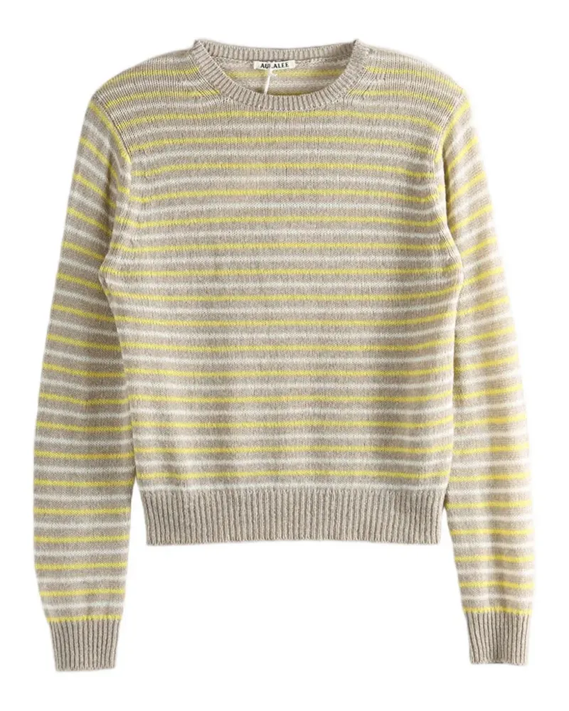 AURALEE striped cashmere sweater - Nude Nude