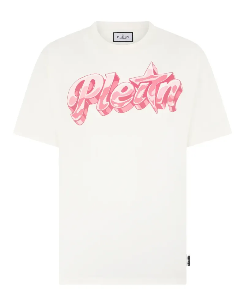 Philipp Plein T-Shirt mit grafischem Print - Nude Nude