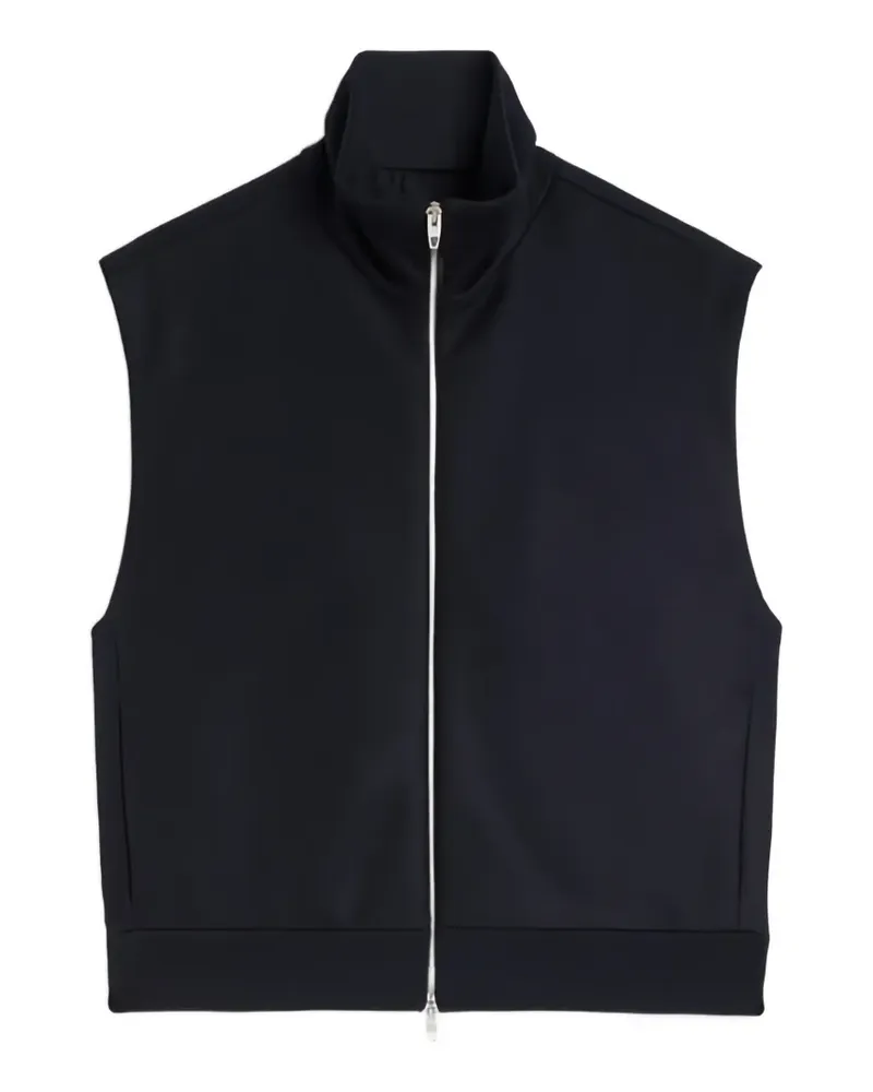 Jil Sander Wattierte Melton Weste - Blau Blau