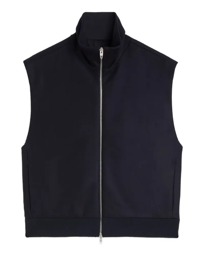 Jil Sander Wattierte Melton Weste - Blau Blau