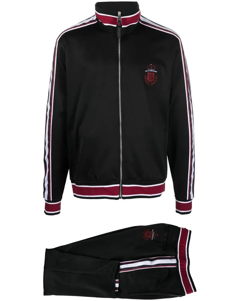 Billionaire Jogginganzug mit Logo-Patch - Schwarz Schwarz