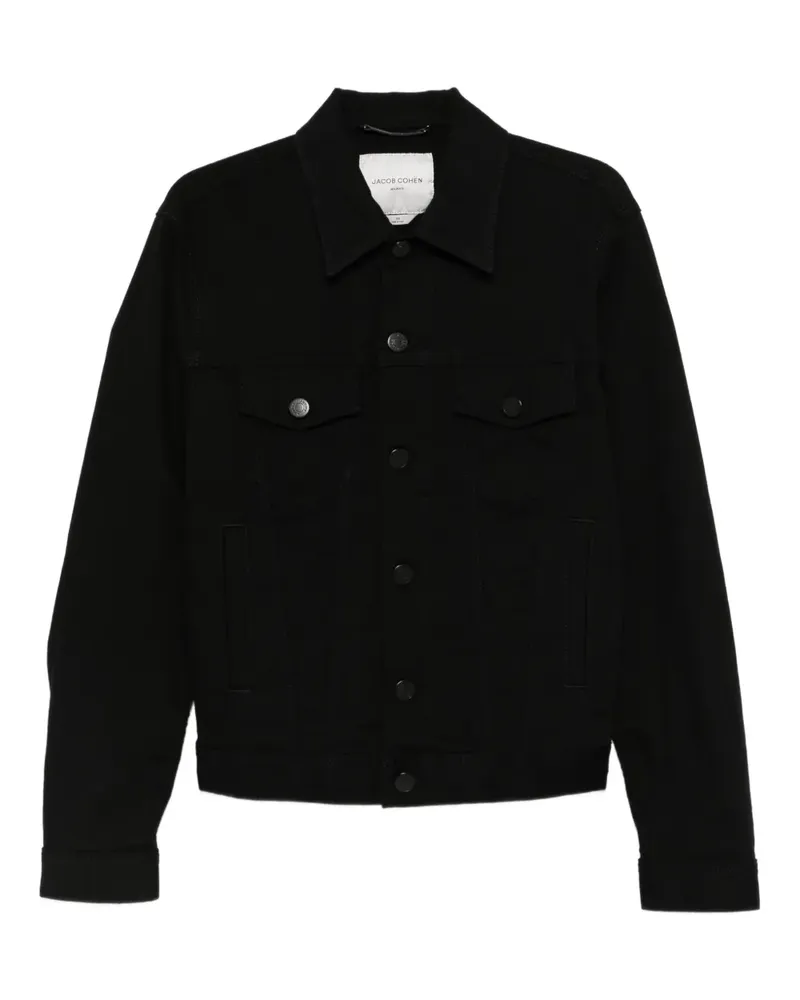 Jacob Cohën Jacke mit spitzem Kragen - Schwarz Schwarz