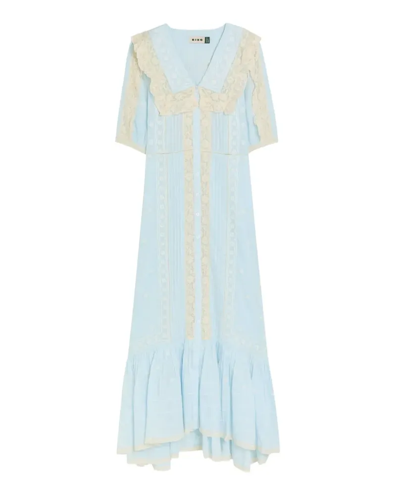 RIXO Edina midi dress - Blau Blau
