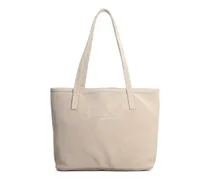 Shopper mit Logo-Prägung - Nude