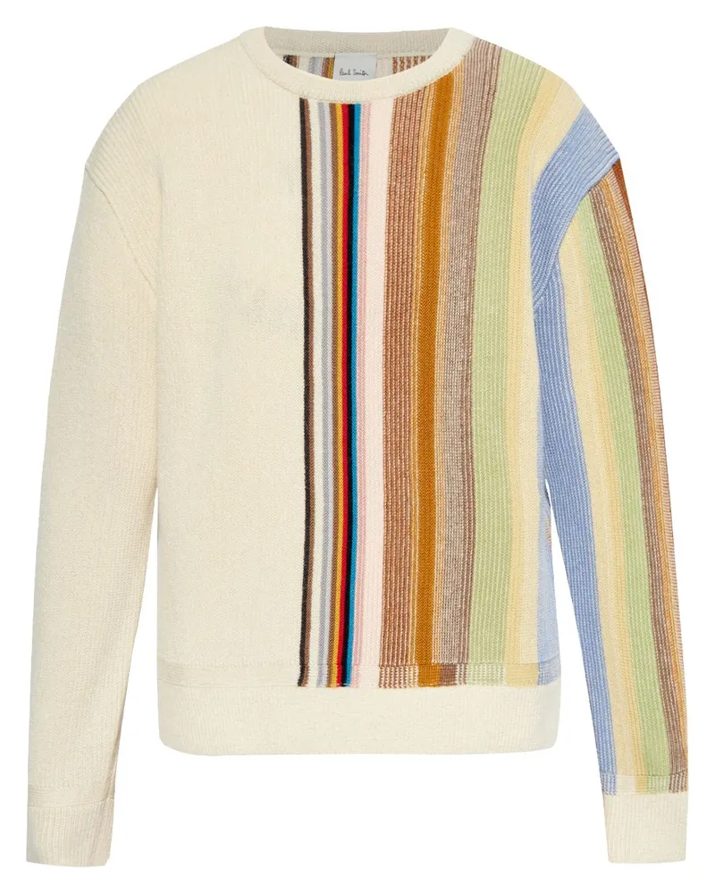 Paul Smith Pullover mit Artist Stripe-Detail - Nude Nude