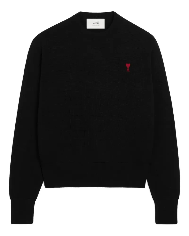 AMI Paris Ami de Coeur Pullover mit Rundhalsausschnitt - Schwarz Schwarz