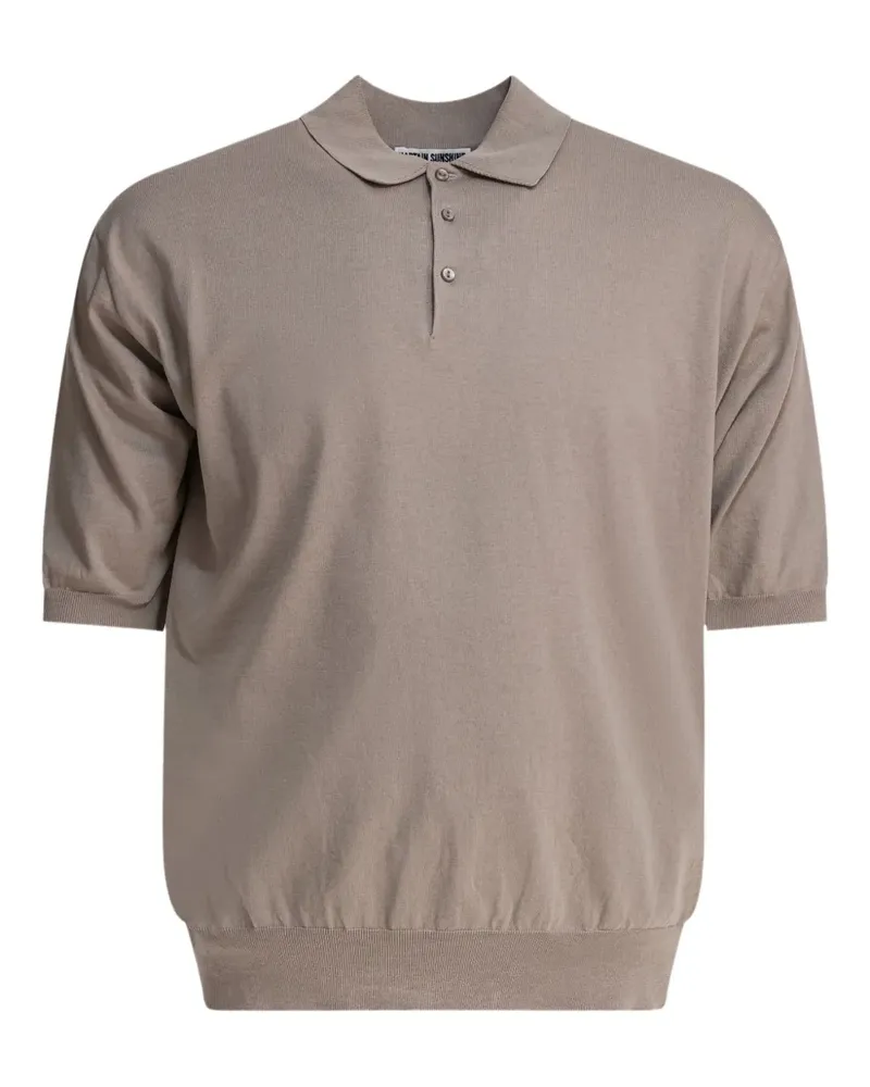 Kaptain Sunshine Poloshirt mit kurzen Ärmeln - Nude Nude