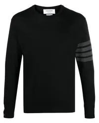 Thom Browne Pullover mit Streifen Schwarz