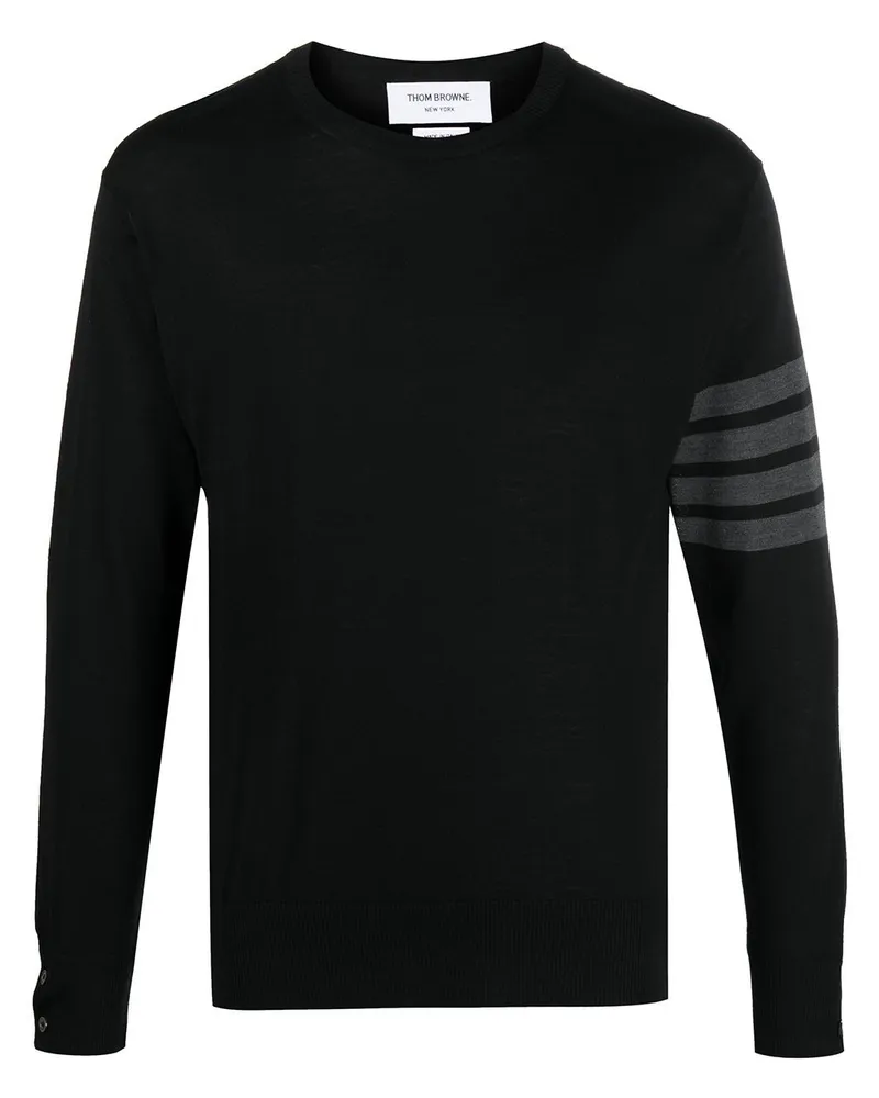 Thom Browne Pullover mit Streifen - Schwarz Schwarz