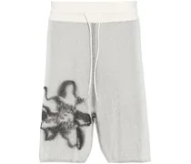 Gerippte GFX Shorts aus Blumenjacquard