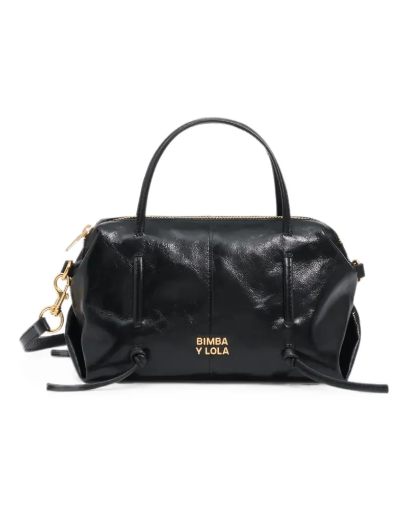 BIMBA Y LOLA Mini Lolita Tasche aus Leder - Schwarz Schwarz