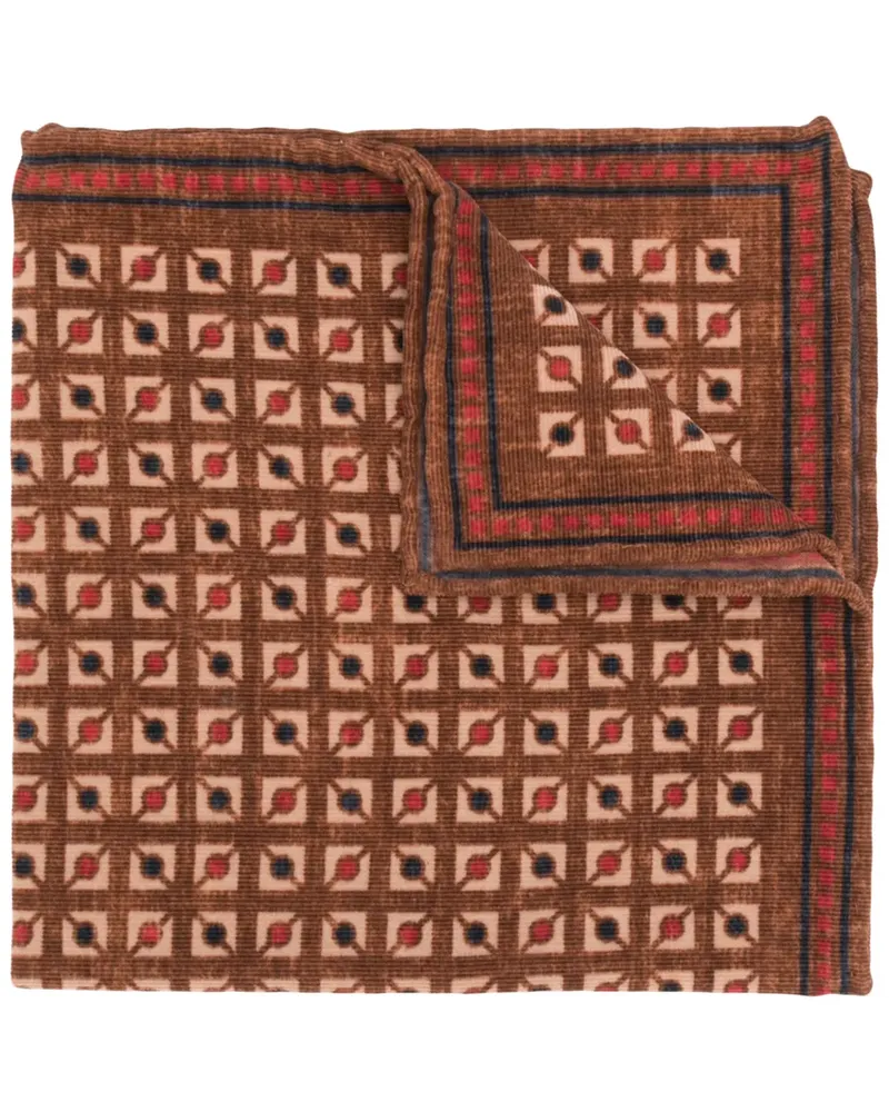 Brunello Cucinelli Halstuch mit geometrischem Print - Braun Braun