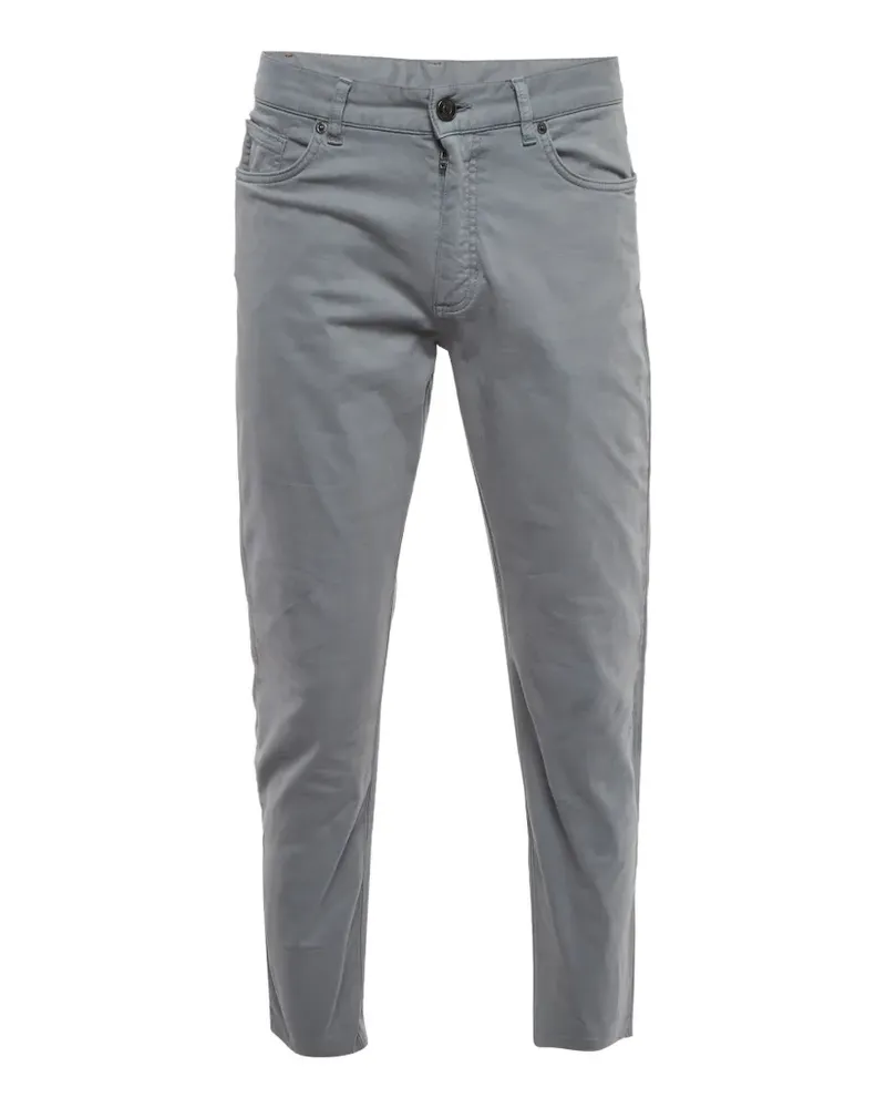 Ermenegildo Zegna Schmale Gabardine-Hose - Grau Grau