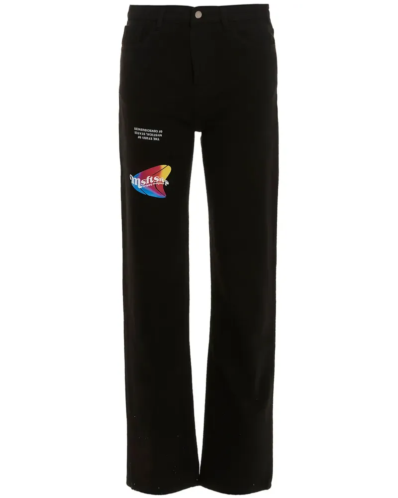 MSFTSrep Jeans mit Logo-Print - Schwarz Schwarz