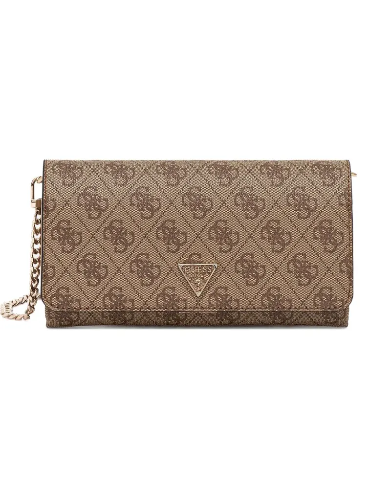 Guess Umhängetasche mit Monogrammmuster - Braun Braun