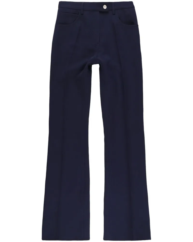 Courrèges Bootcut-Hose - Blau Blau