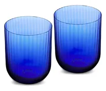Murano Set aus zwei Gläsern - Blau