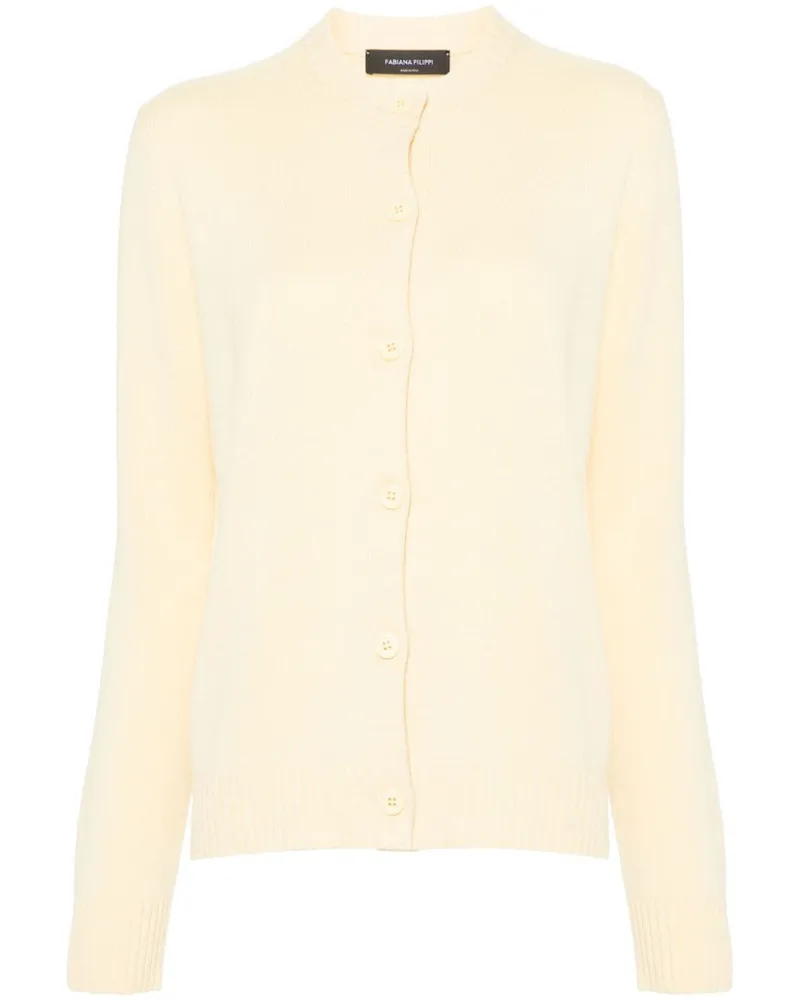 Fabiana Filippi Cardigan mit Lochmuster - Gelb Gelb