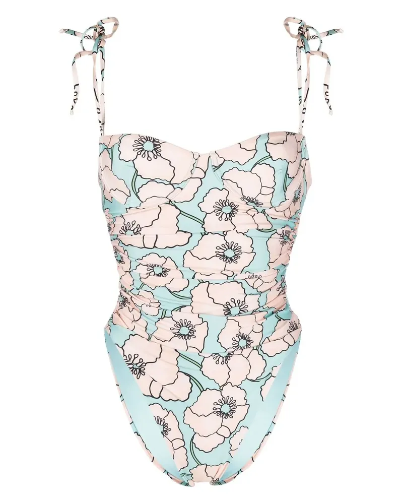 AGUA BENDITA Badeanzug mit Print - Nude Nude