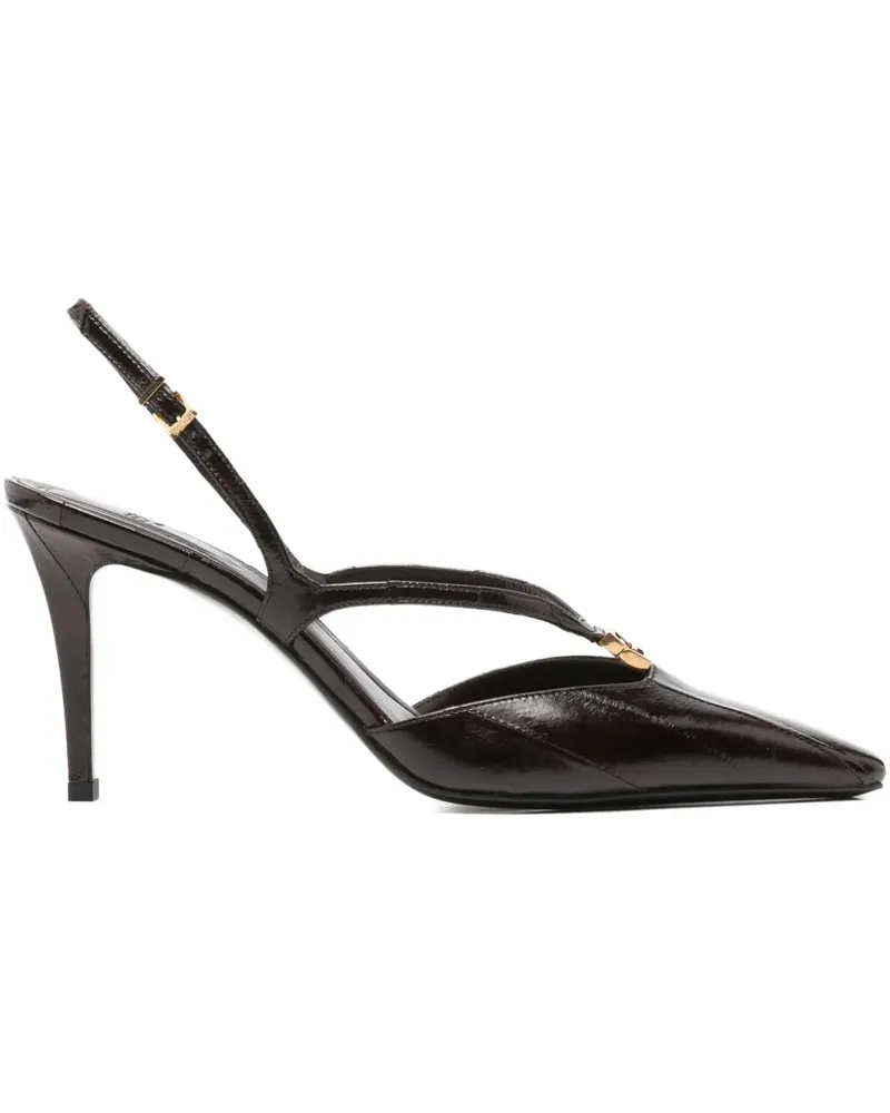 Fendi Slingback-Pumps mit hohem Absatz - Braun Braun