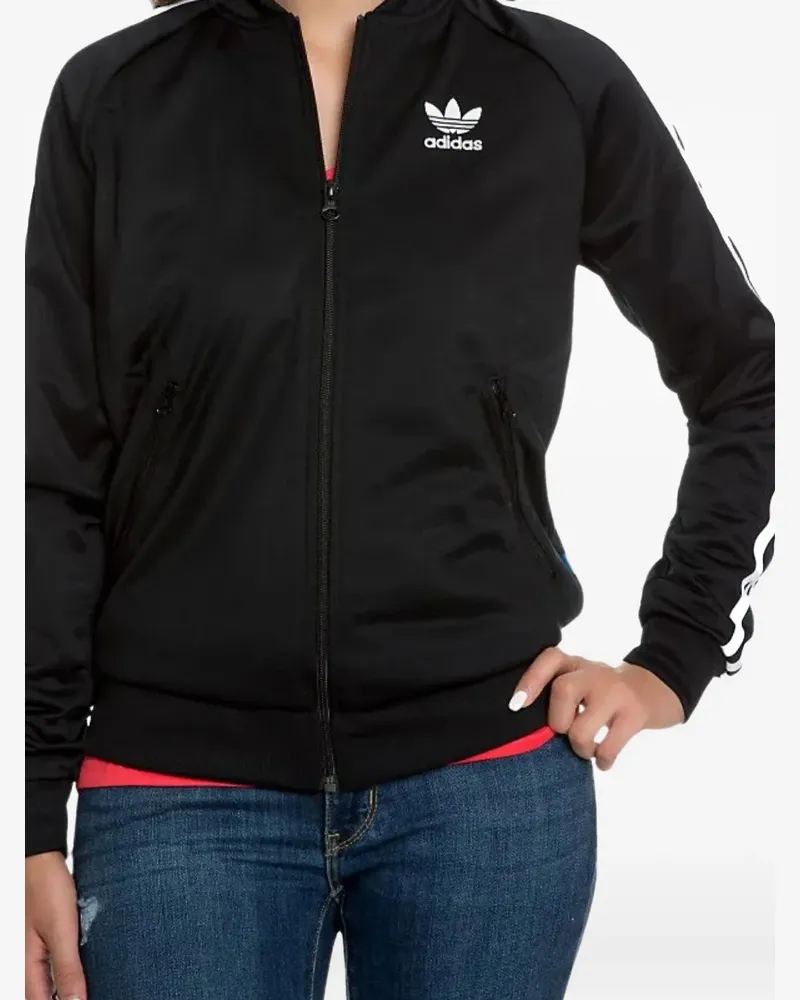 adidas Trainingsjacke mit Logo - Schwarz Schwarz