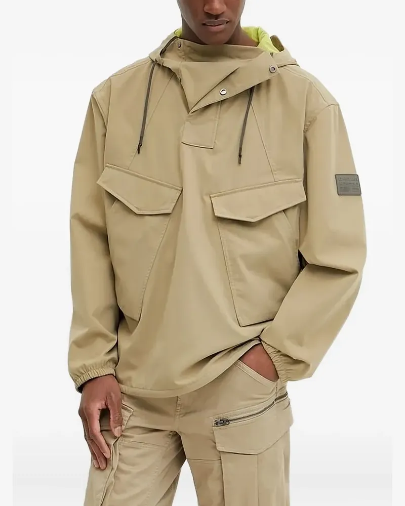 G-STAR RAW Kapuzenjacke mit aufgesetzten Taschen - Nude Nude