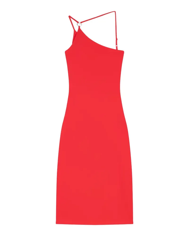 COPERNI One-Shoulder-Midikleid mit C-Logo - Rot Rot