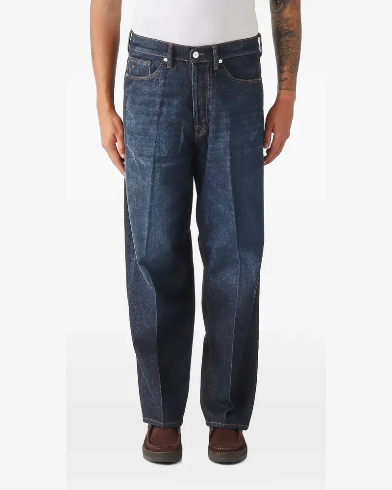 nine:inthe:morning Icaro faded-effect pressed-crease jeans - Blau Blau