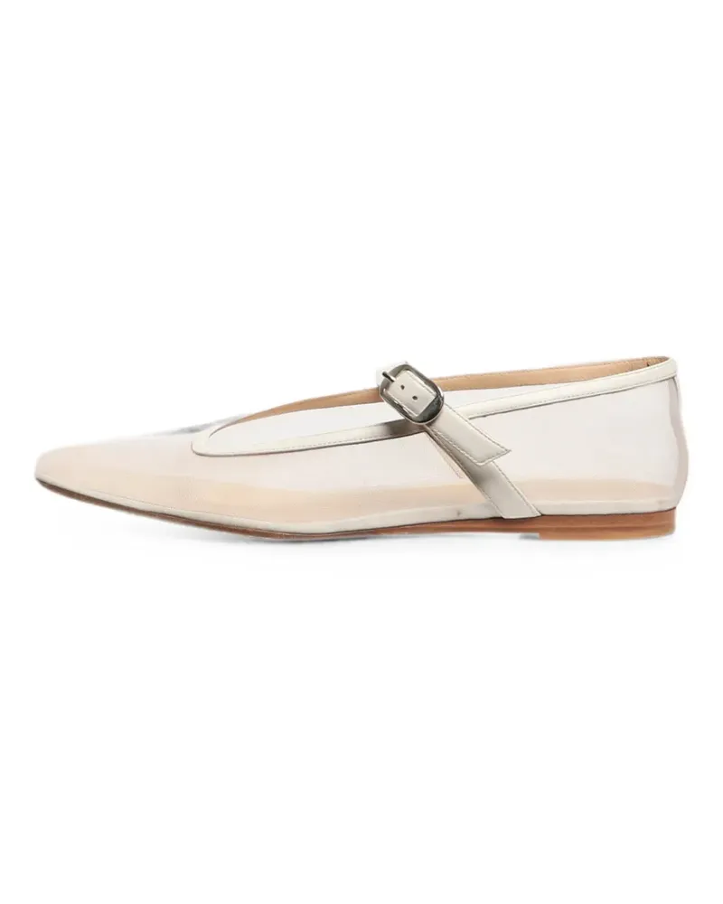 Le Monde Béryl Mary Jane mesh ballet flats - Weiß Weiß