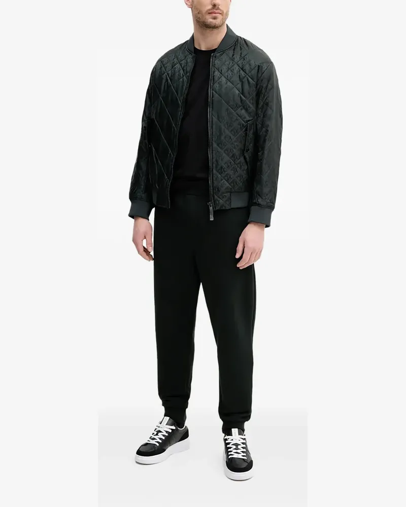 Armani Exchange Jogginghose mit Logo-Schild - Schwarz Schwarz