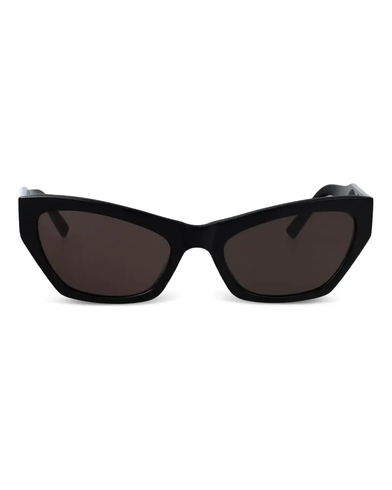 Balenciaga Sonnenbrille mit Logo-Print - Schwarz Schwarz