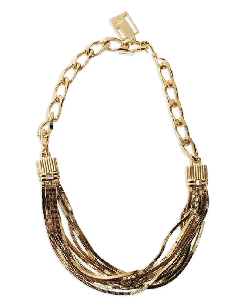 Lanvin yellow gold Art Deco necklace Gold