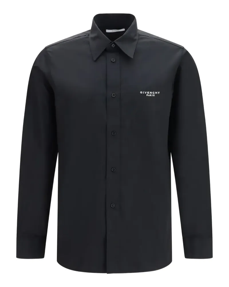 Givenchy logo-stamp shirt - Schwarz Schwarz