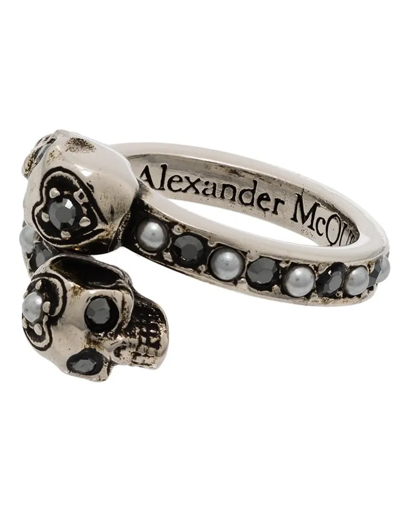 Alexander McQueen Klassischer Ring - Silber Silber