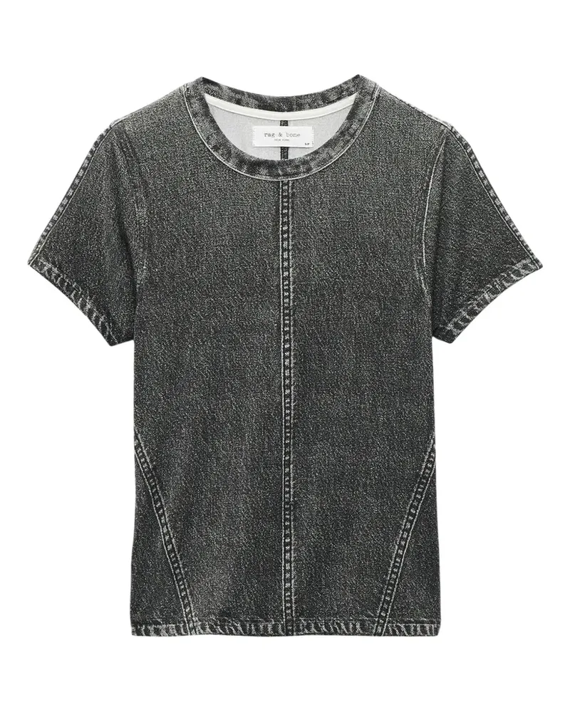 Rag & Bone T-Shirt mit Rundhalsausschnitt - Schwarz Schwarz
