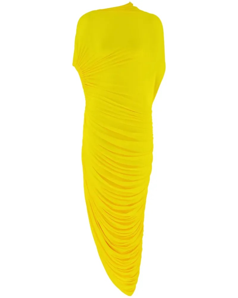 Ferragamo Asymmetrisches Midikleid - Gelb Gelb