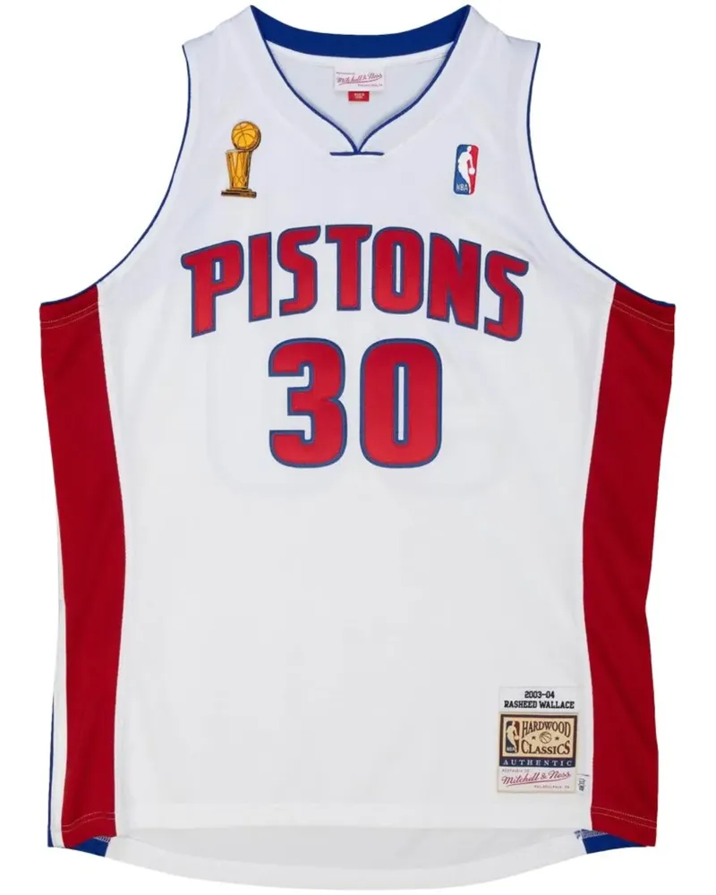 Mitchell & Ness NBA Detroit Pistons 03 Rasheed Wallace Basketball-Trikot - Weiß Weiß