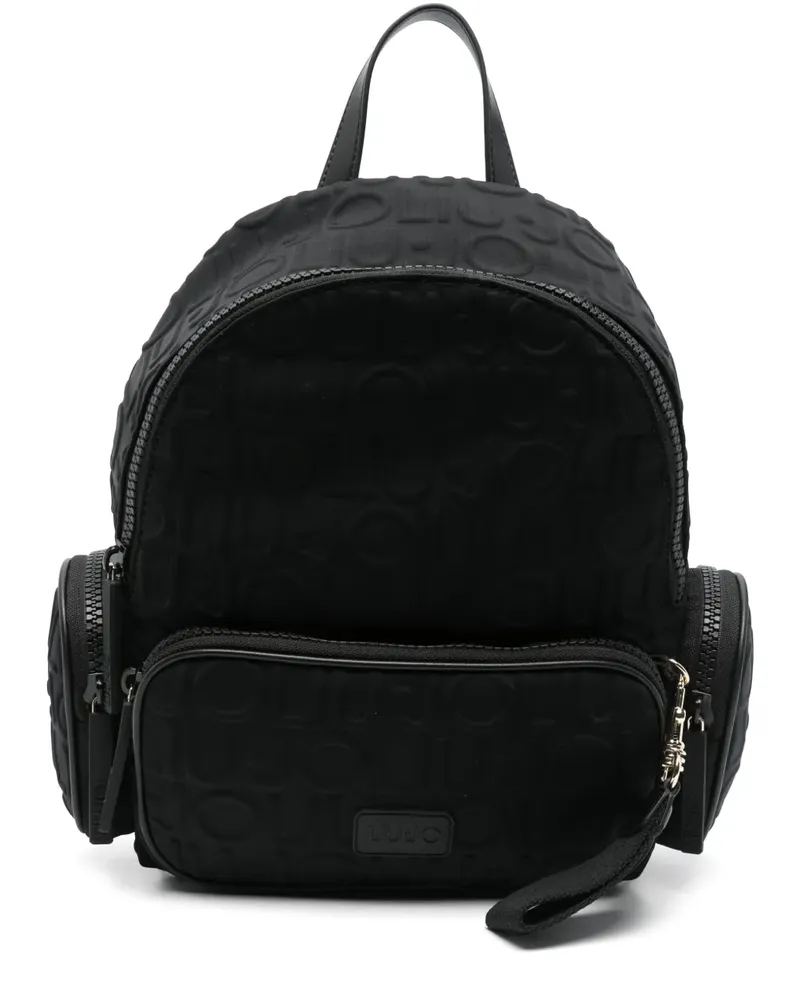 Liu Jo Rucksack mit Logo-Prägung - Schwarz Schwarz