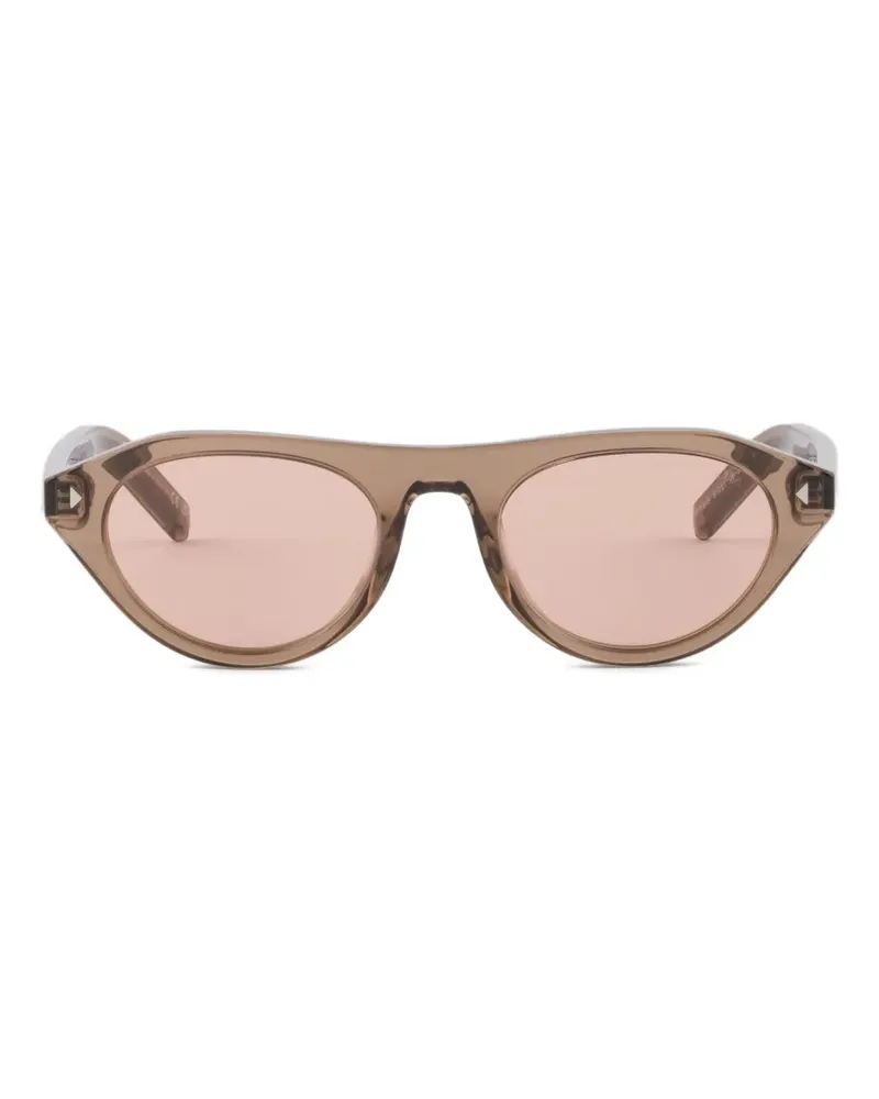 Prada Prada sunglasses with the iconic metal plaque - Braun Braun