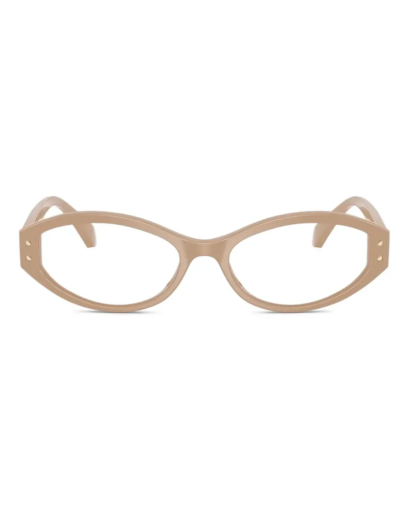 Michael Kors Corvara Brille mit ovalem Gestell - Nude Nude