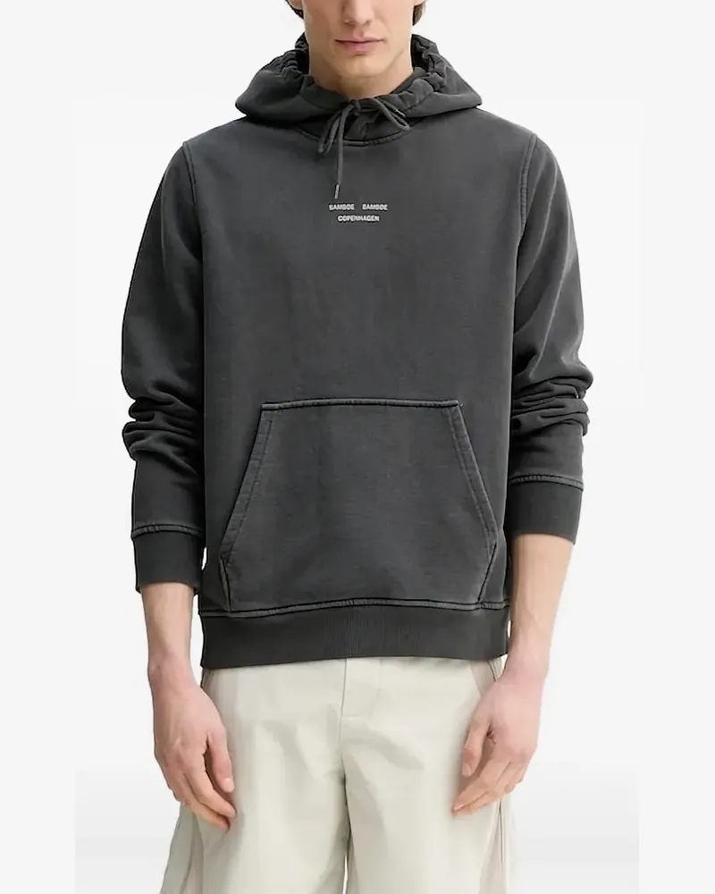 Samsøe & Samsøe Hoodie mit Kordelzug - Grau Grau