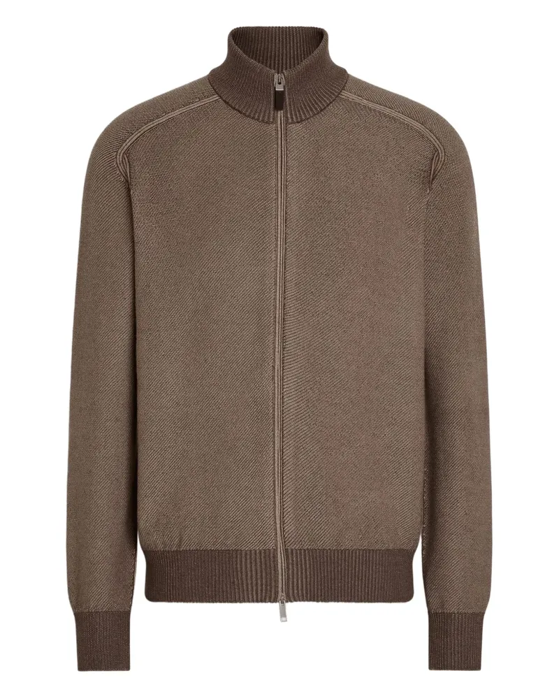 Ermenegildo Zegna Cardigan mit Reißverschluss - Braun Braun